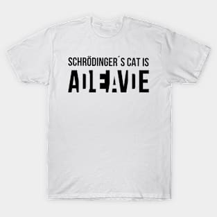 Schroedingers Cat Kitten Word Game Gift T-Shirt